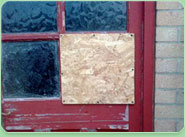 boarded up Kings Lynn